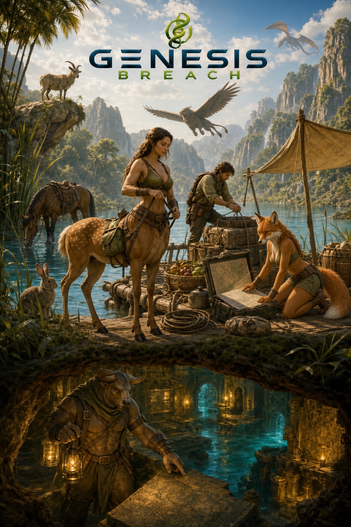 Genesis Breach — grafika koncepcyjna świata gry