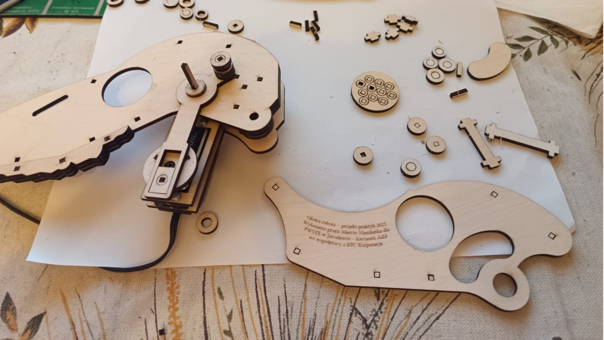 Mechanizm naciągowy prototypu szczęki
